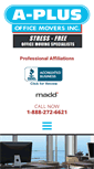 Mobile Screenshot of aplusofficemovers.com